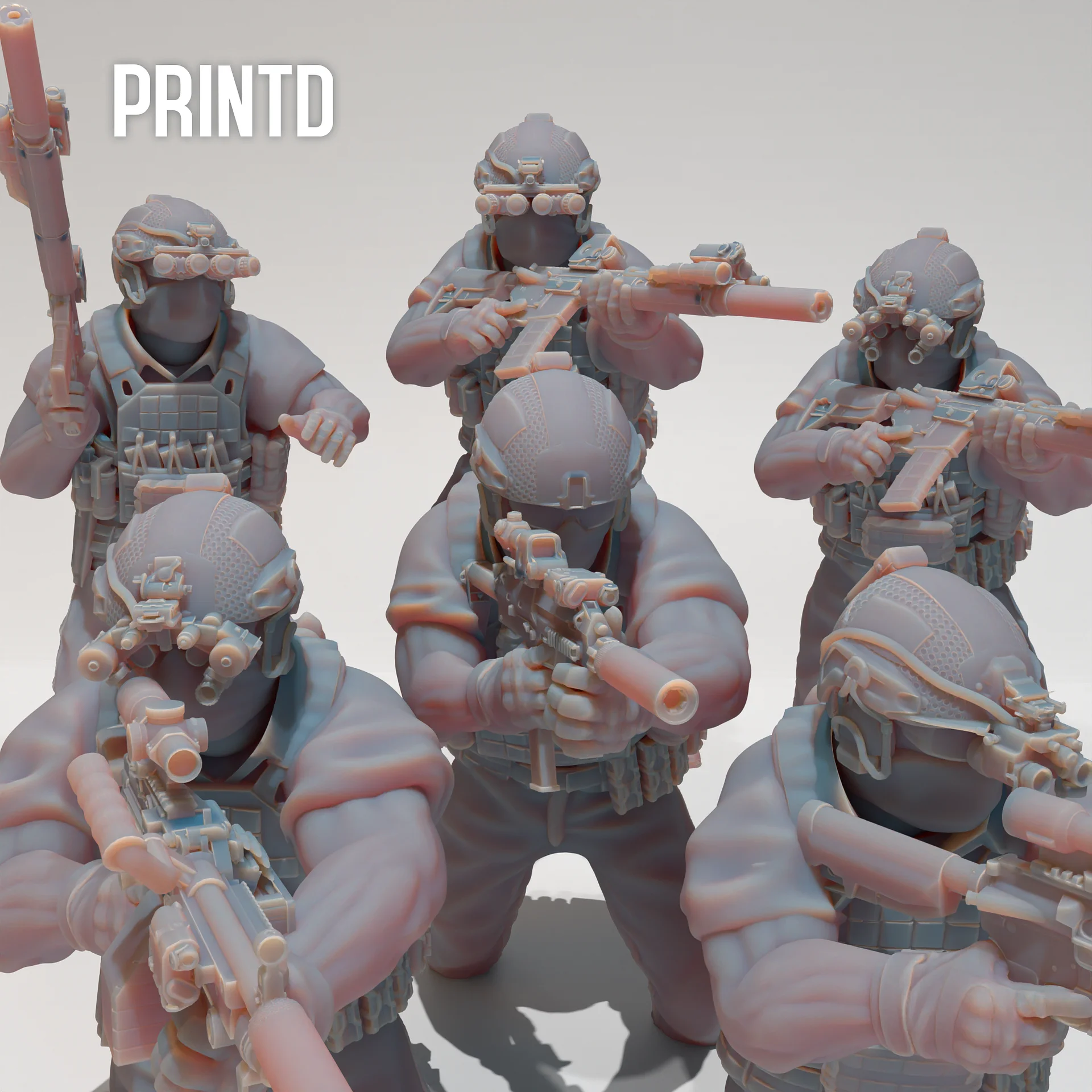 PMC High Risk Contractors - Modern Warfare Wargame Hobby Resin Scale Models product image (1)