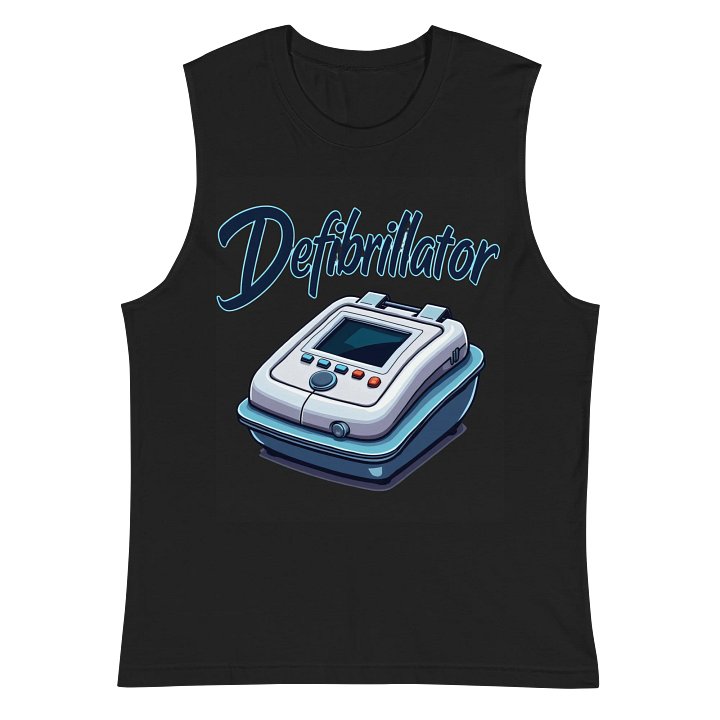 LifeShock Defibrillator Illustration Muscle Tank product image (3)