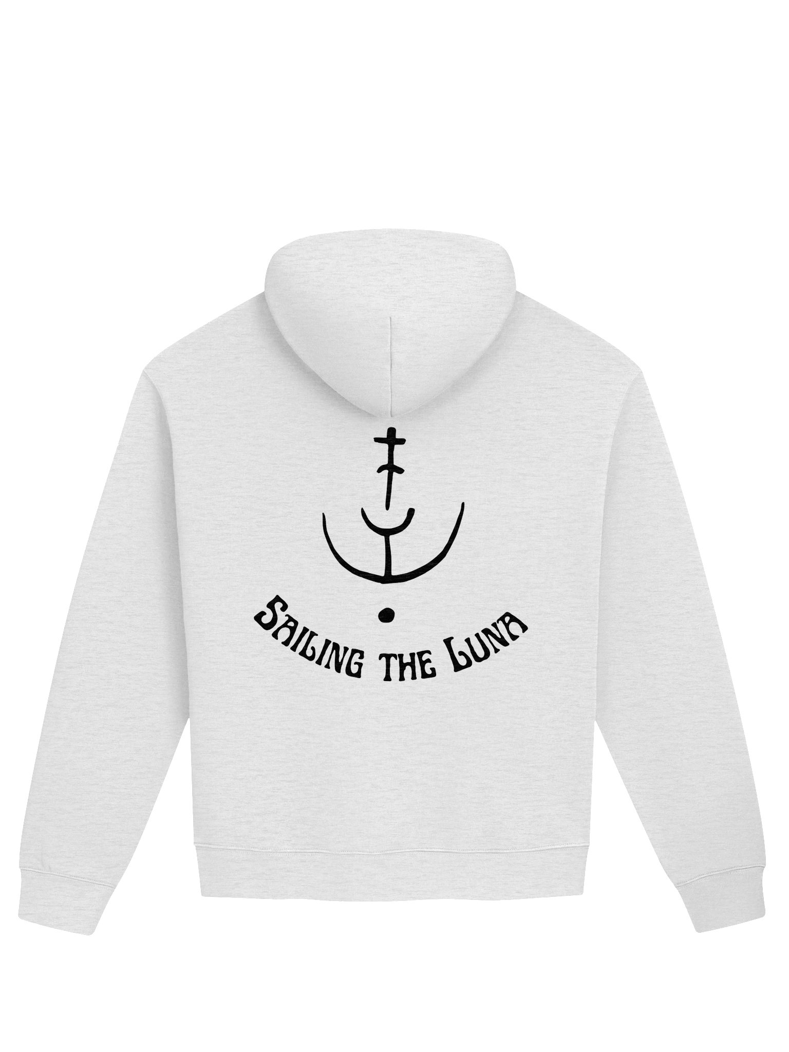 Moonlight White Relaxed Fit - Sailing The Luna Hoodie product image (2)