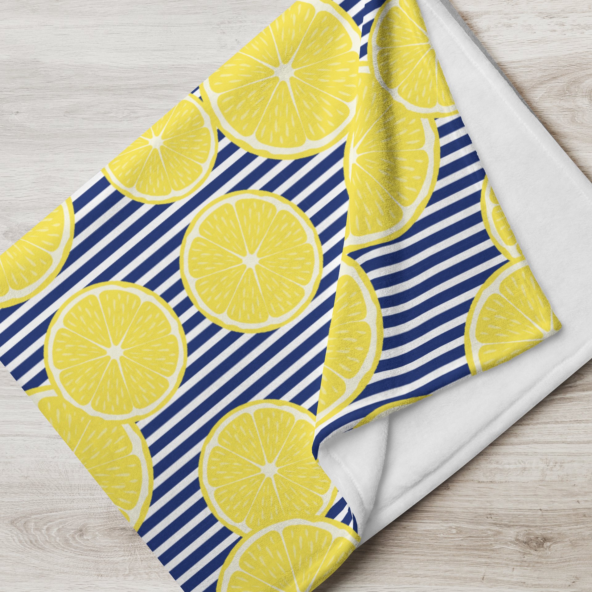 Tropical Lemon Patterned Throw Blanket for a Fresh Home Look product image (7)