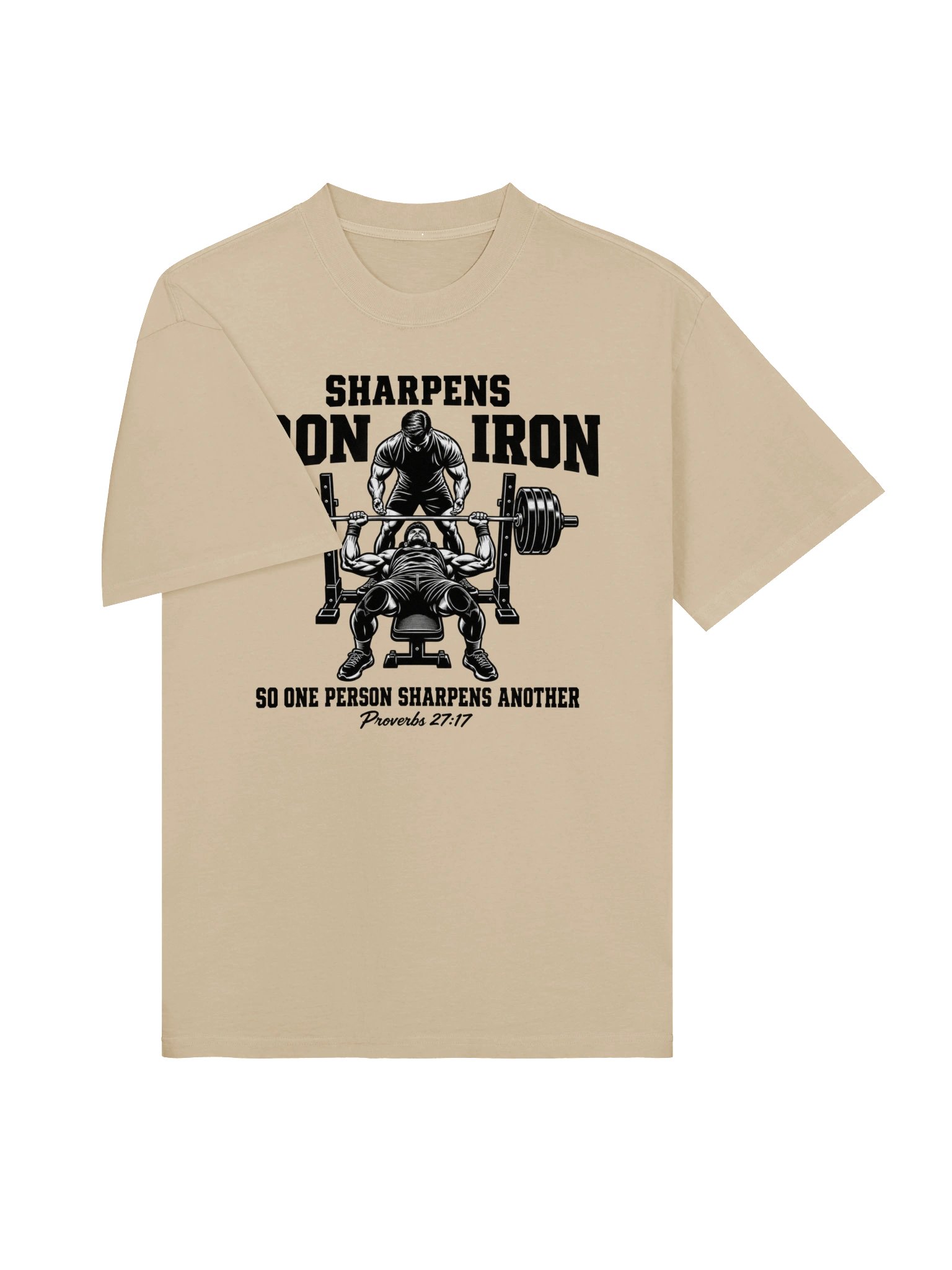 Iron Sharpens Iron Oversized Tee | Proverbs 27:17 product image (35)