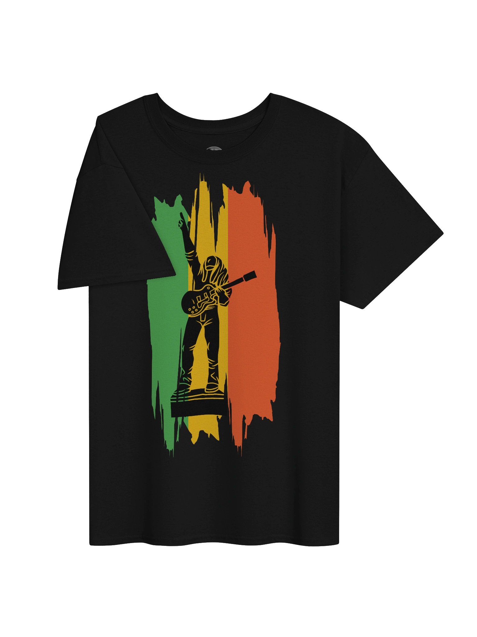 Rasta Guitarist Silhouette Graphic Tee product image (3)