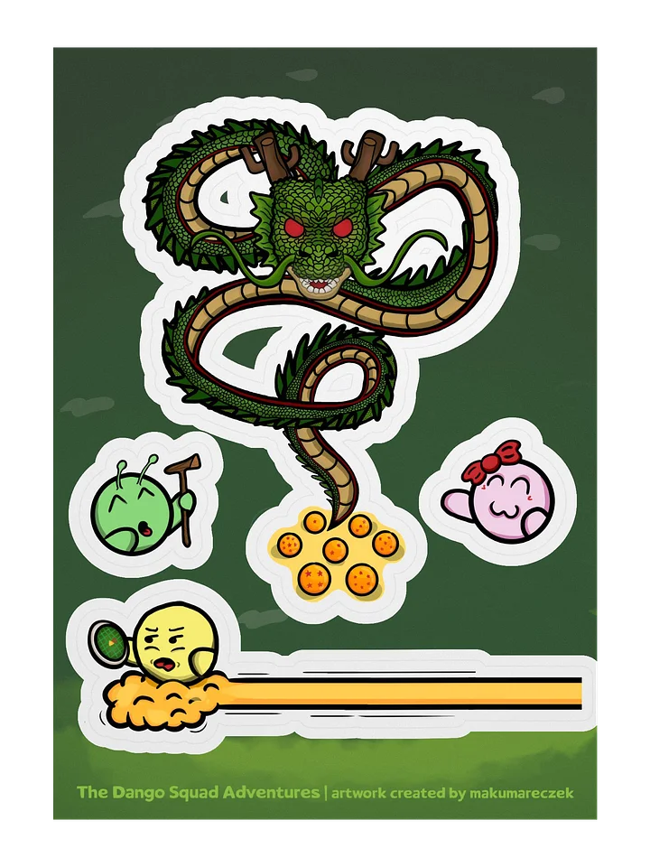 Dango Dragon Year Set - Kiss Cut Sticker Sheet product image (1)