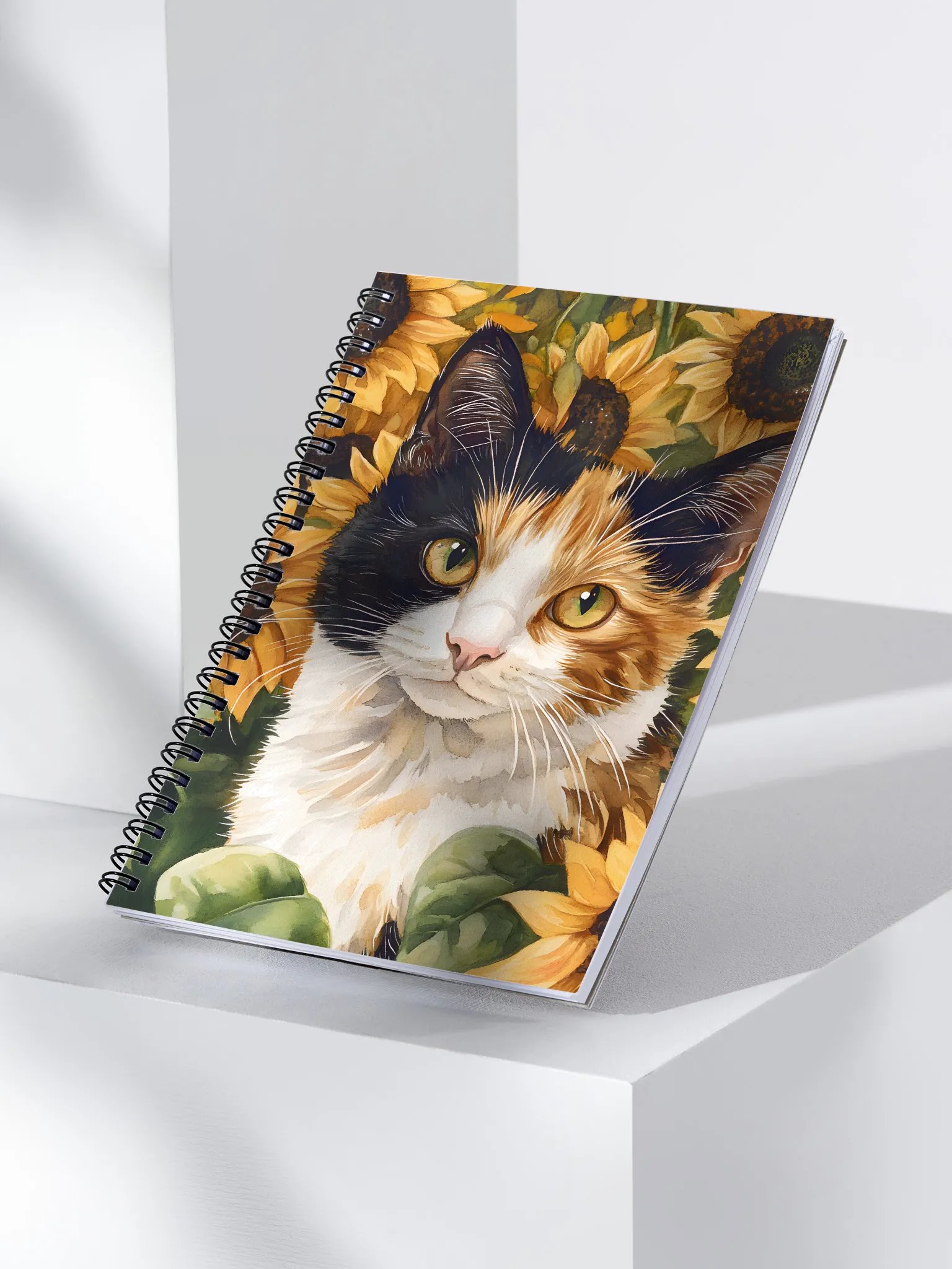 Sunflower Calico Cat Notebook product image (3)