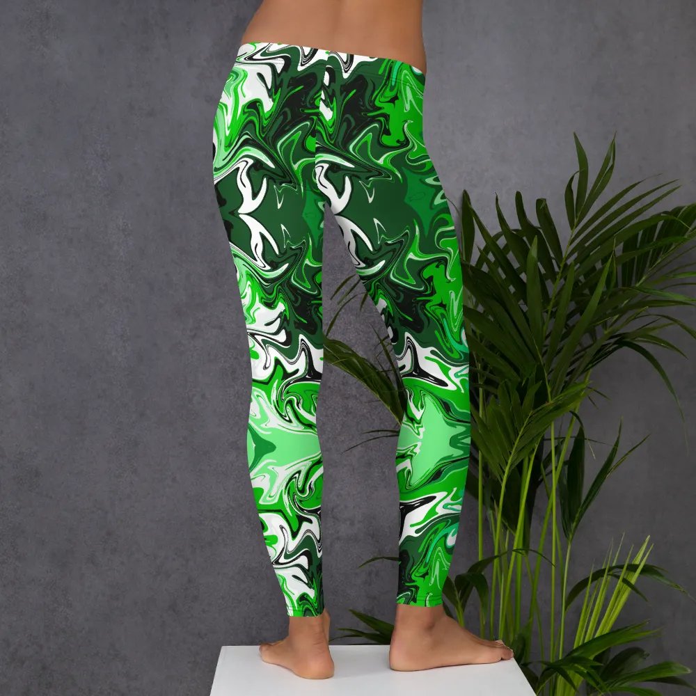 Green Swirl Leggings product image (8)