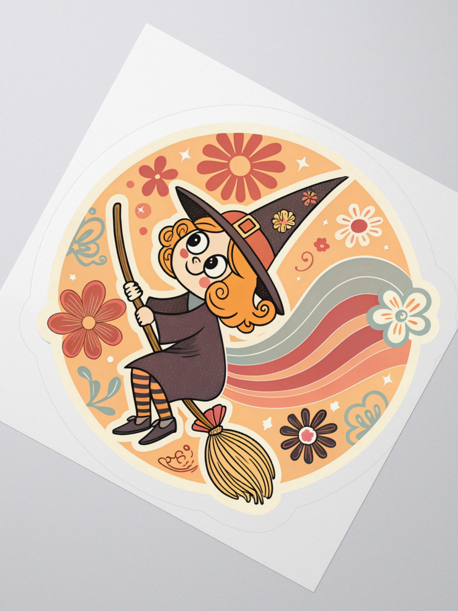 Cute Groovy Witch Sticker product image (5)