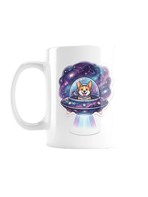UFO Corgi Mug