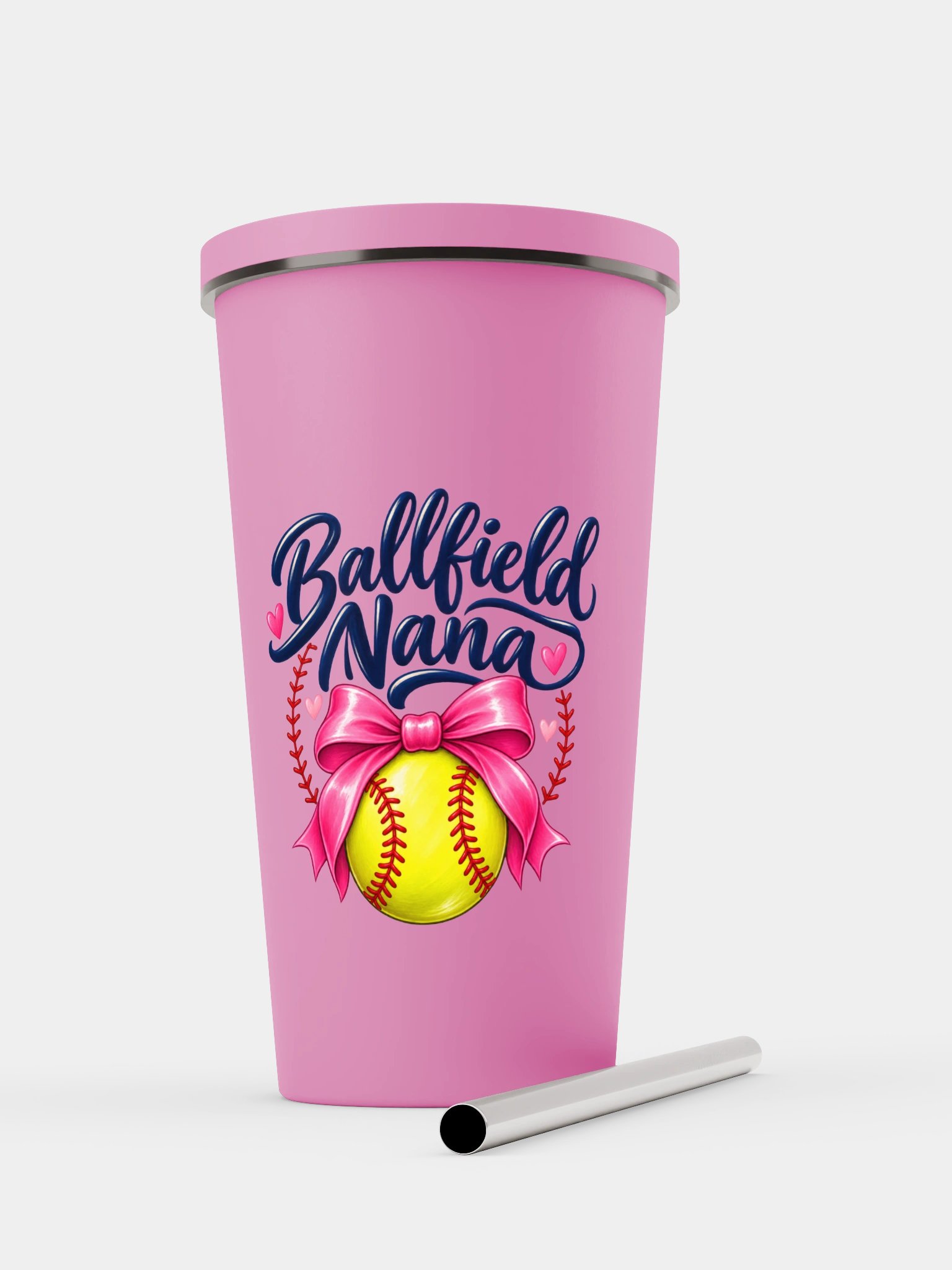 Ballfield Nana Tumbler | Insulated Cup with Straw product image (1)