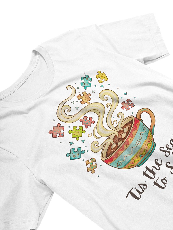 Tis the season to solve Christmas T-Shirt, Christmas puzzle shirt product image (2)