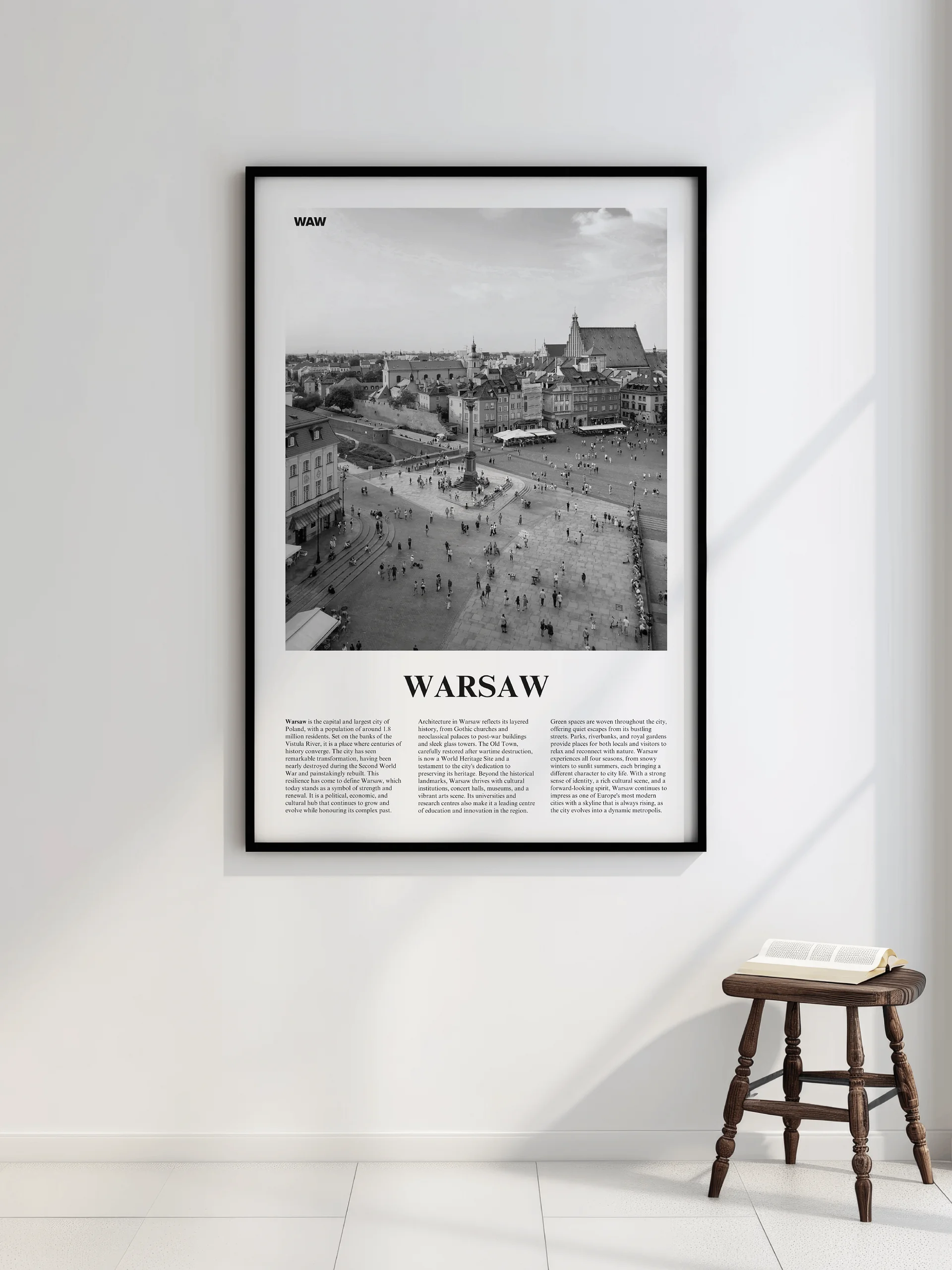 Warsaw 02 Newspaper Poster | Framed product image (2)