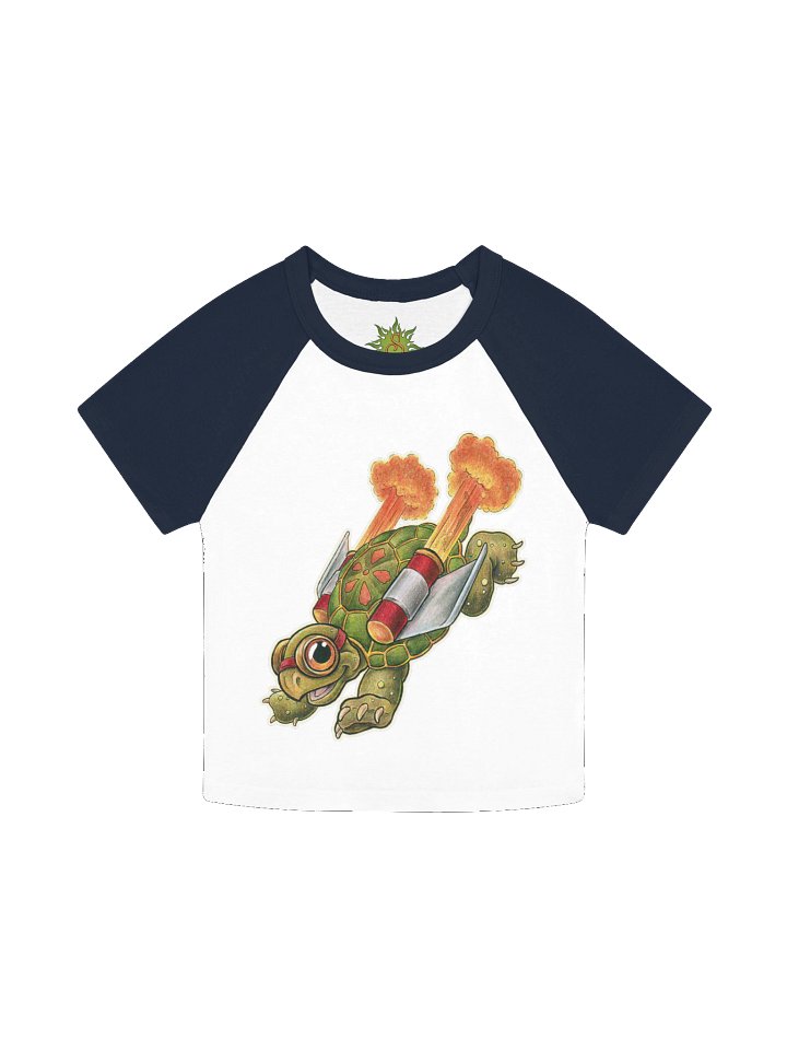 Jetpack Tortoise - SharpTattoos @ Strega Rose Tattoo Arts Raglan Tee product image (2)