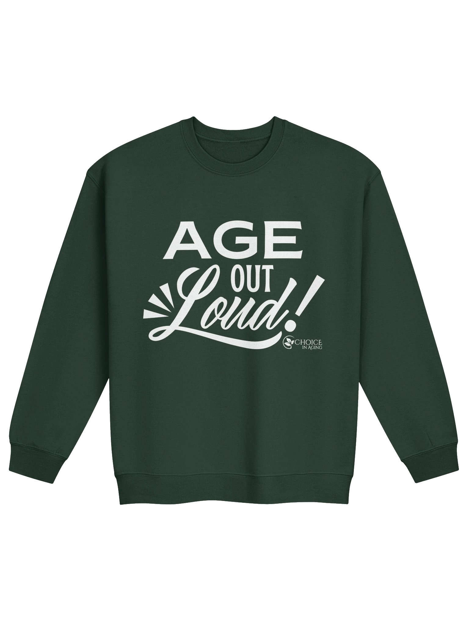 Classic Crewneck Sweatshirt by Gildan - "Age Out Loud" product image (7)
