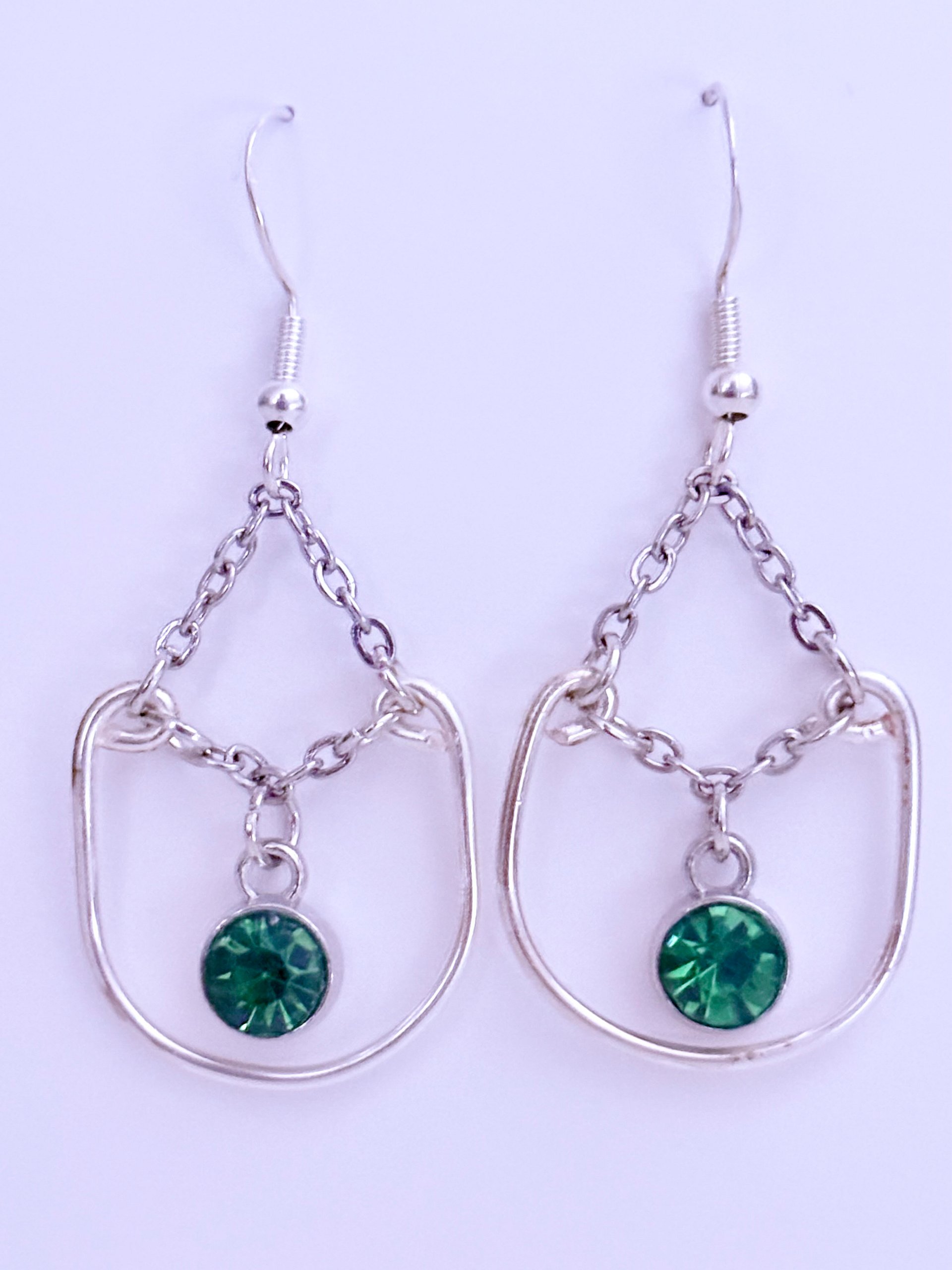 MFD-00281 | Peridot-Esque Ornate Earrings | Sterling Silver Hooks | Handmade Jewelry by Monique Faella Designs™ product image (1)