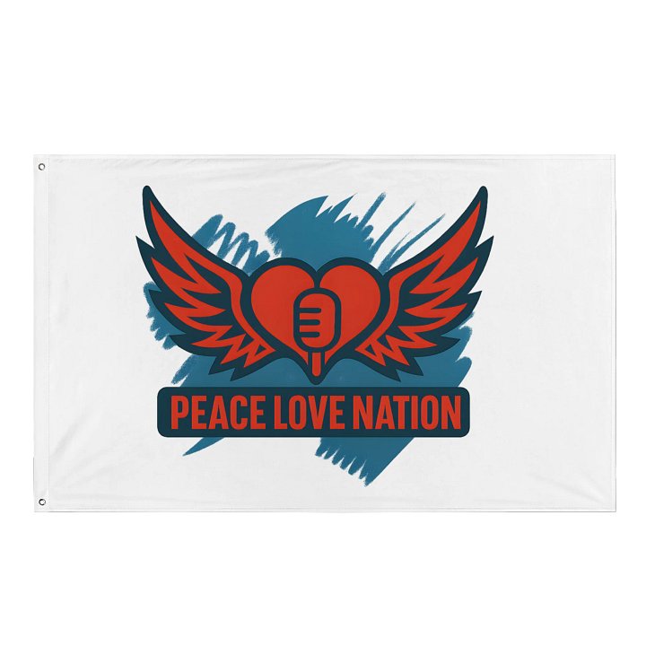 Peace Love Nation Flag product image (1)