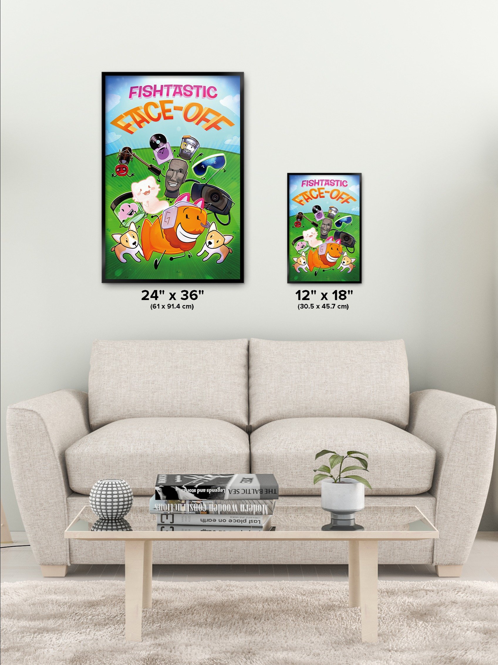 Fishtastic Face-off - Framed Poster product image (5)