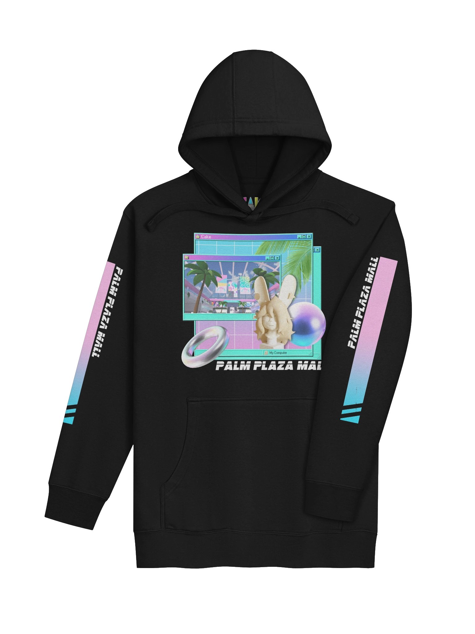 Palm Plaza Mall Vaporwave Hoodie product image (4)