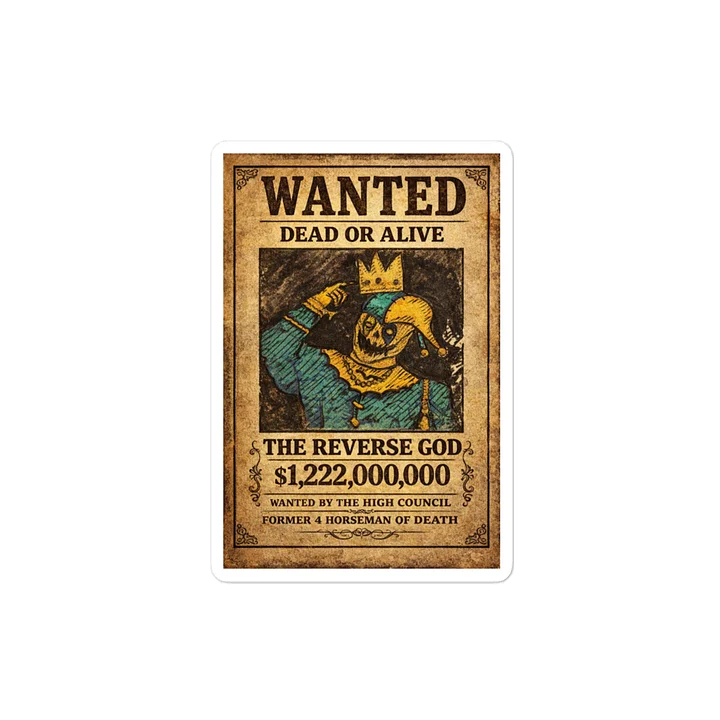 The Reverse God Sticker product image (2)