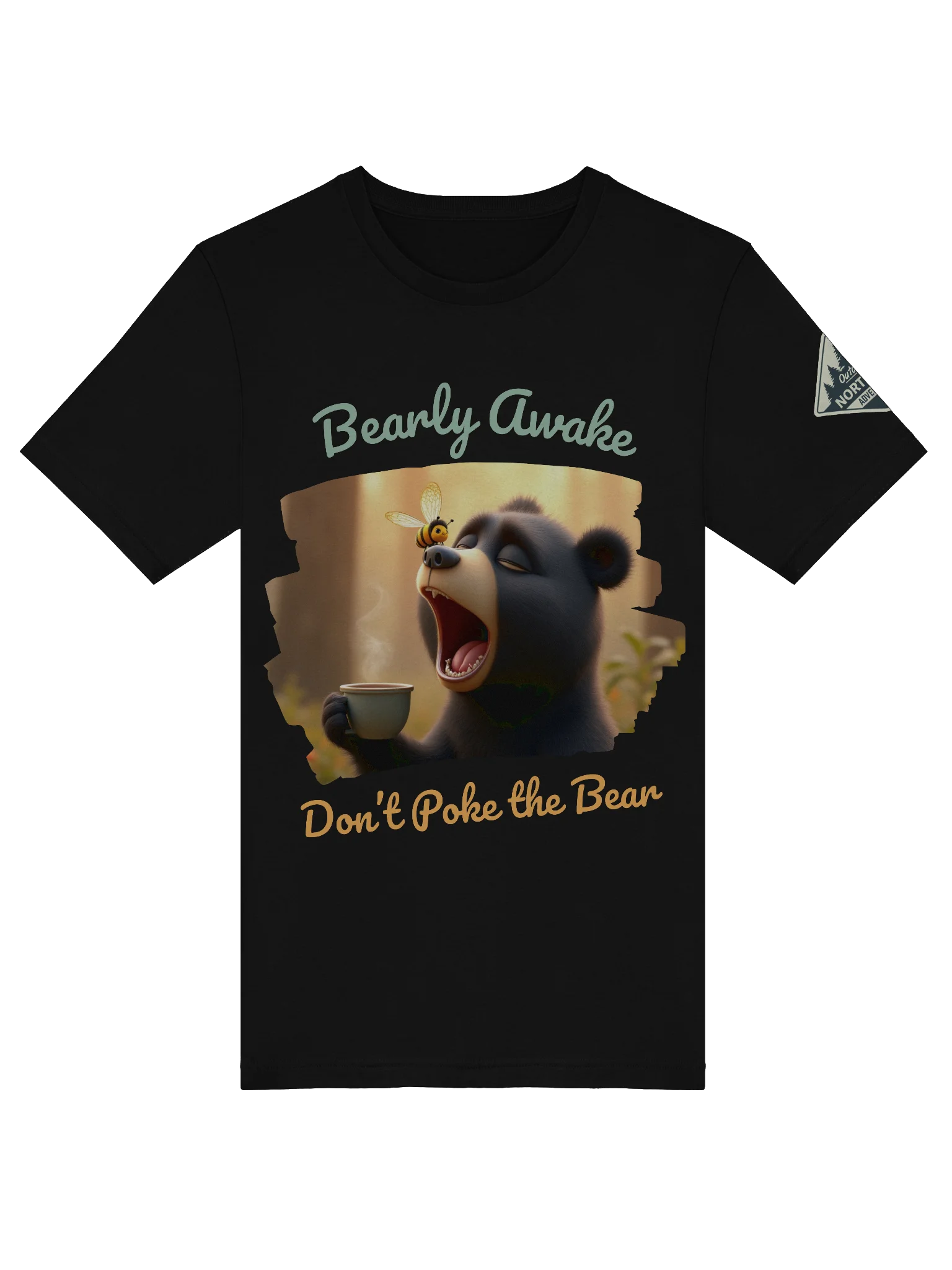 Bearly Awake T-Shirt – Funny Coffee Bear Graphic Tee 🐻☕ product image (23)