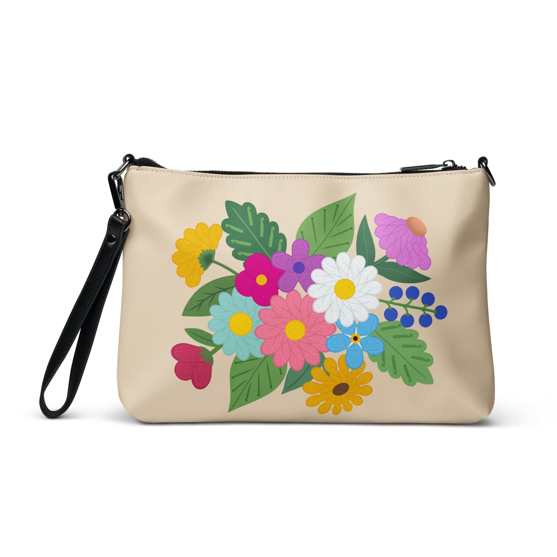 Floral Yarn Crossbody Purse product image (3)