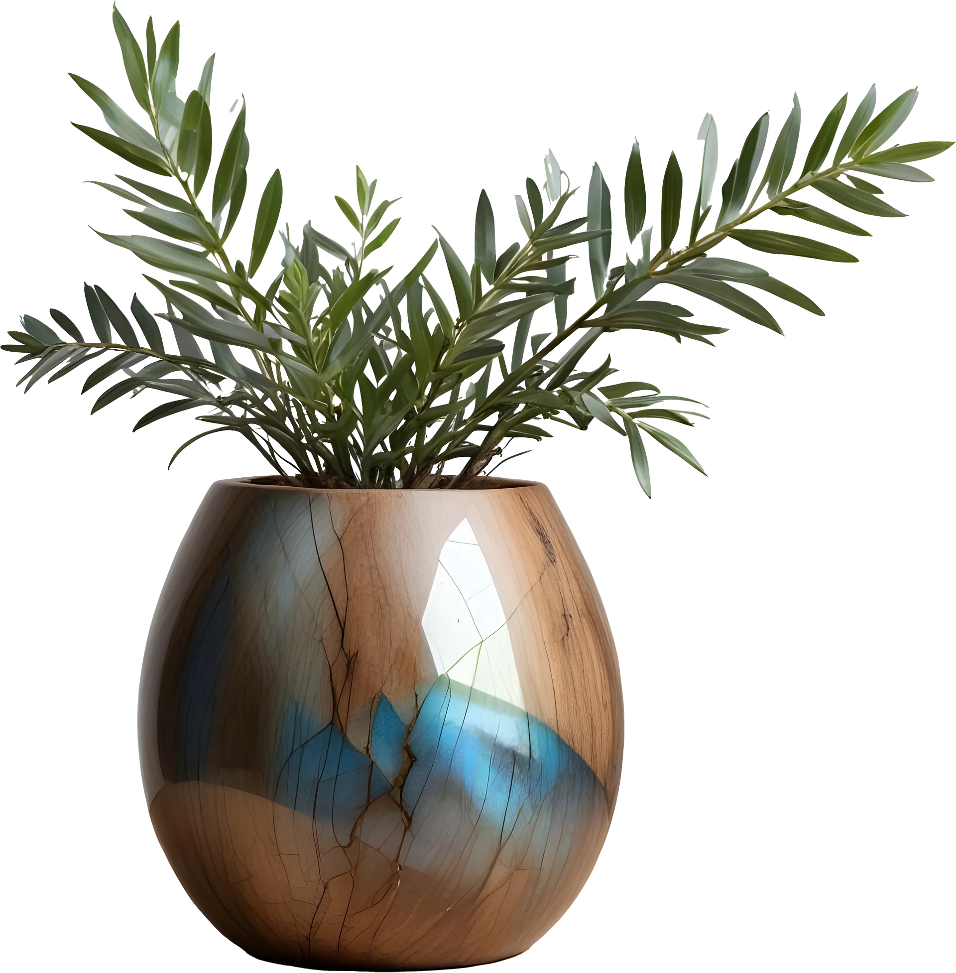 Earthly Reflections – Nature-Inspired Vase PNG product image (1)
