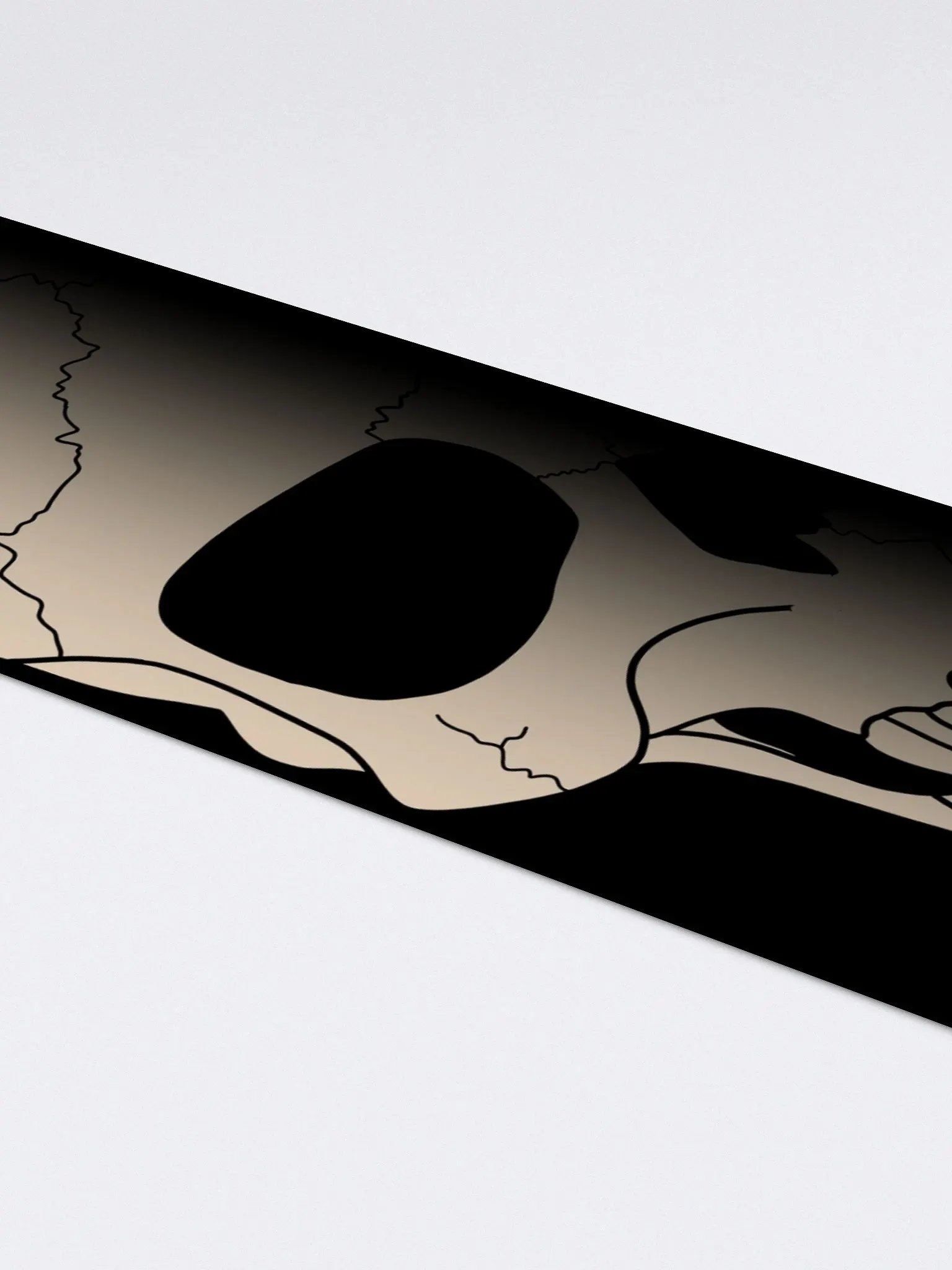 Faded skull right side large sticker product image (4)