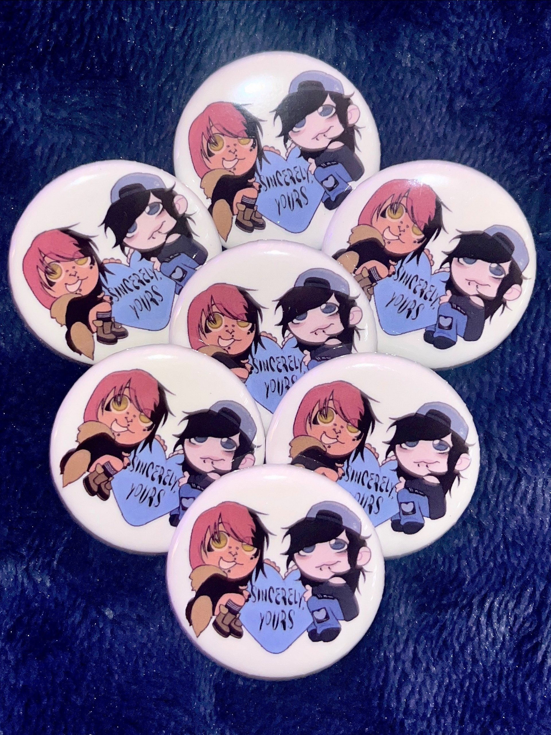 Limited Edition Blue Heart V-Day Pins product image (1)