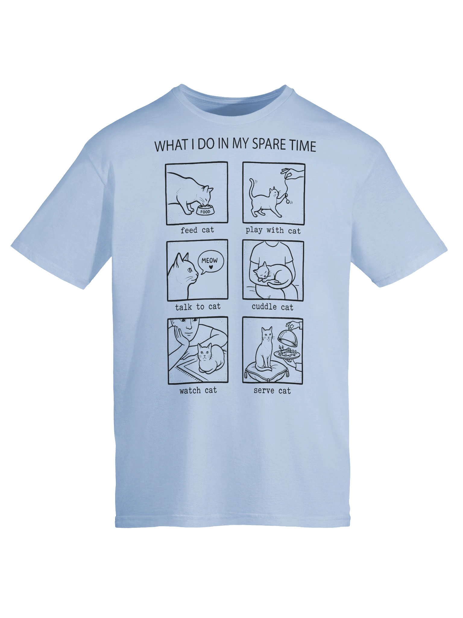Spare Time Cat T-Shirt product image (28)