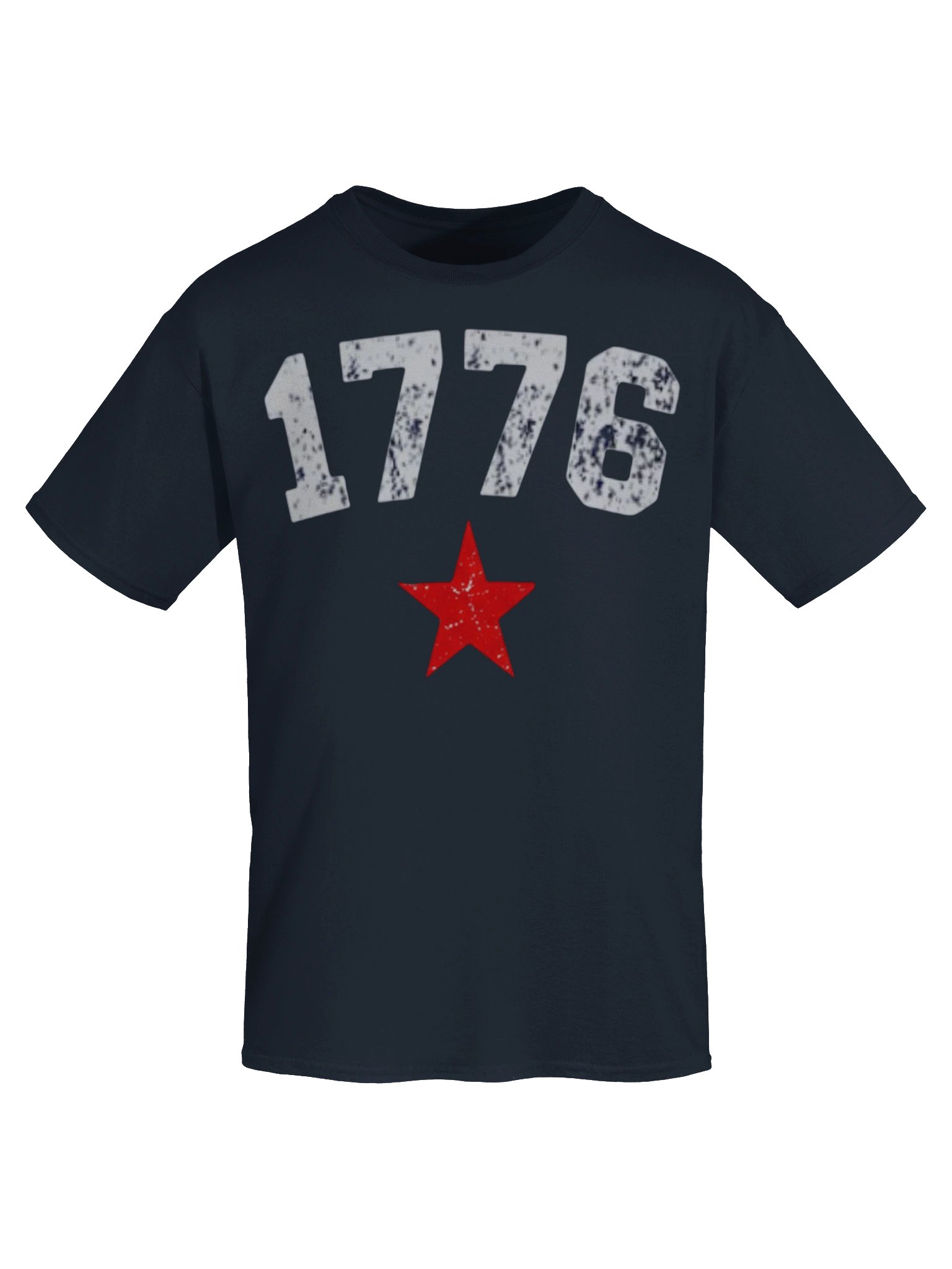 1776 Distressed Star Vintage Patriotic Navy Independence Day USA 250th Anniversary Tee product image (3)