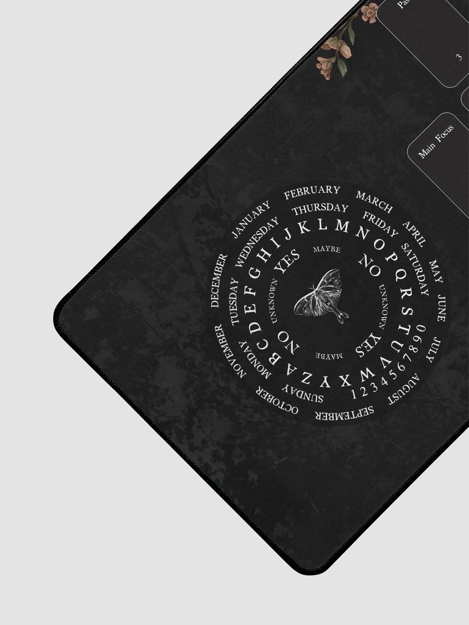 The Black Garden Pendulum & Tarot Reading Mat For Divination & Intuitive Clarity product image (3)