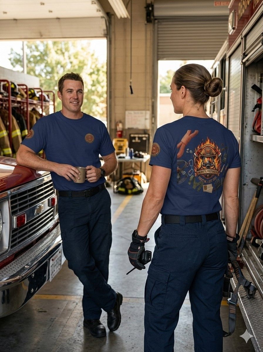 Firefighter Shirt — Firefighter’s Oath Always Prepared Fire Department Tee | Flat Out Broken™ product image (9)