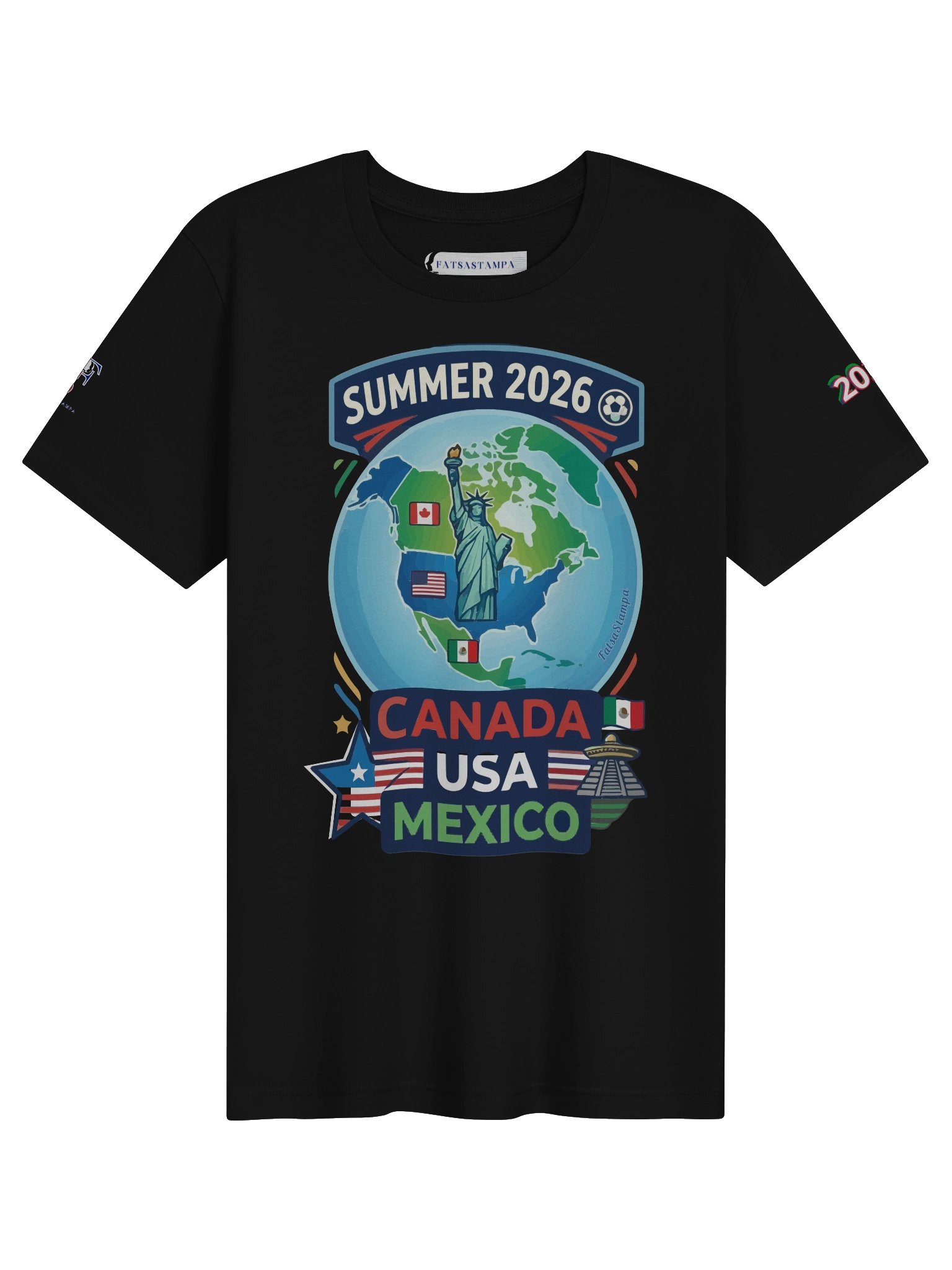 Summer 2026 North America Graphic Tee — Canada • USA • Mexico product image (1)