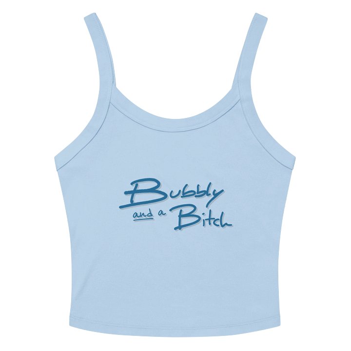 Bubbly and a B (teal shadow design) tank top product image (2)