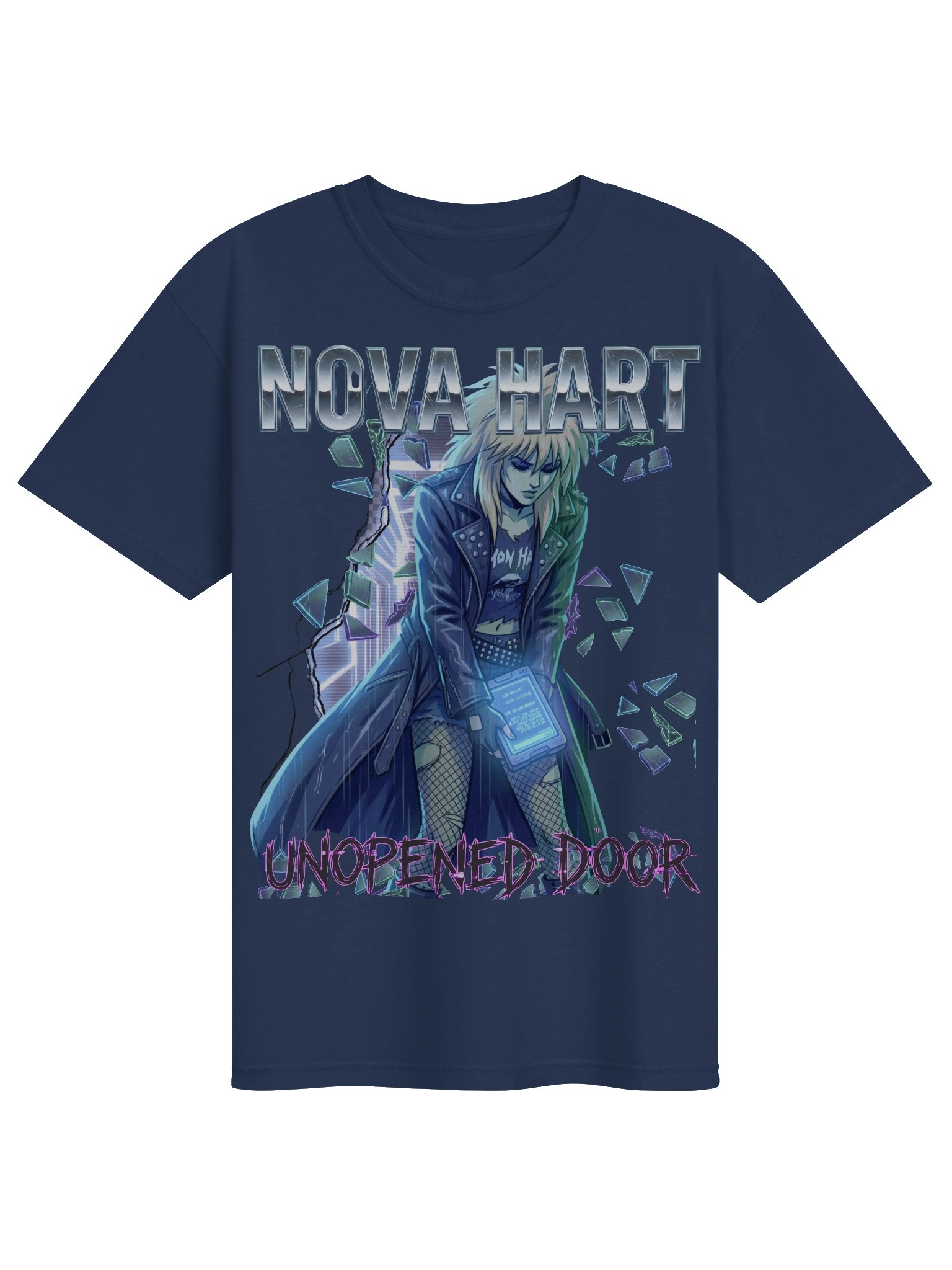 Unopened Door Tee - Front/Back Tee (Chrome Logo + Back Print) product image (10)