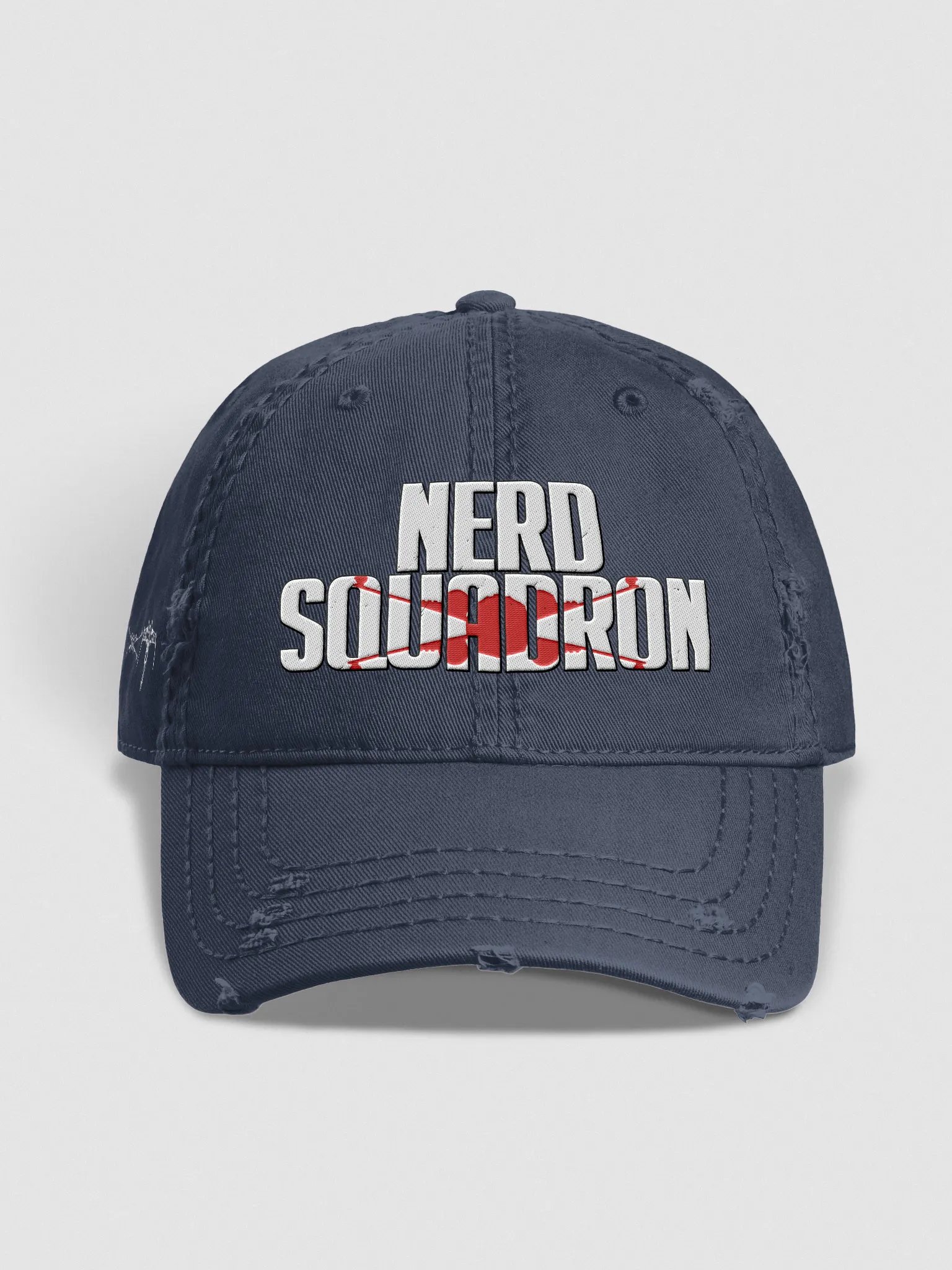 Nerd Squadron Distressed Dad Hat product image (1)