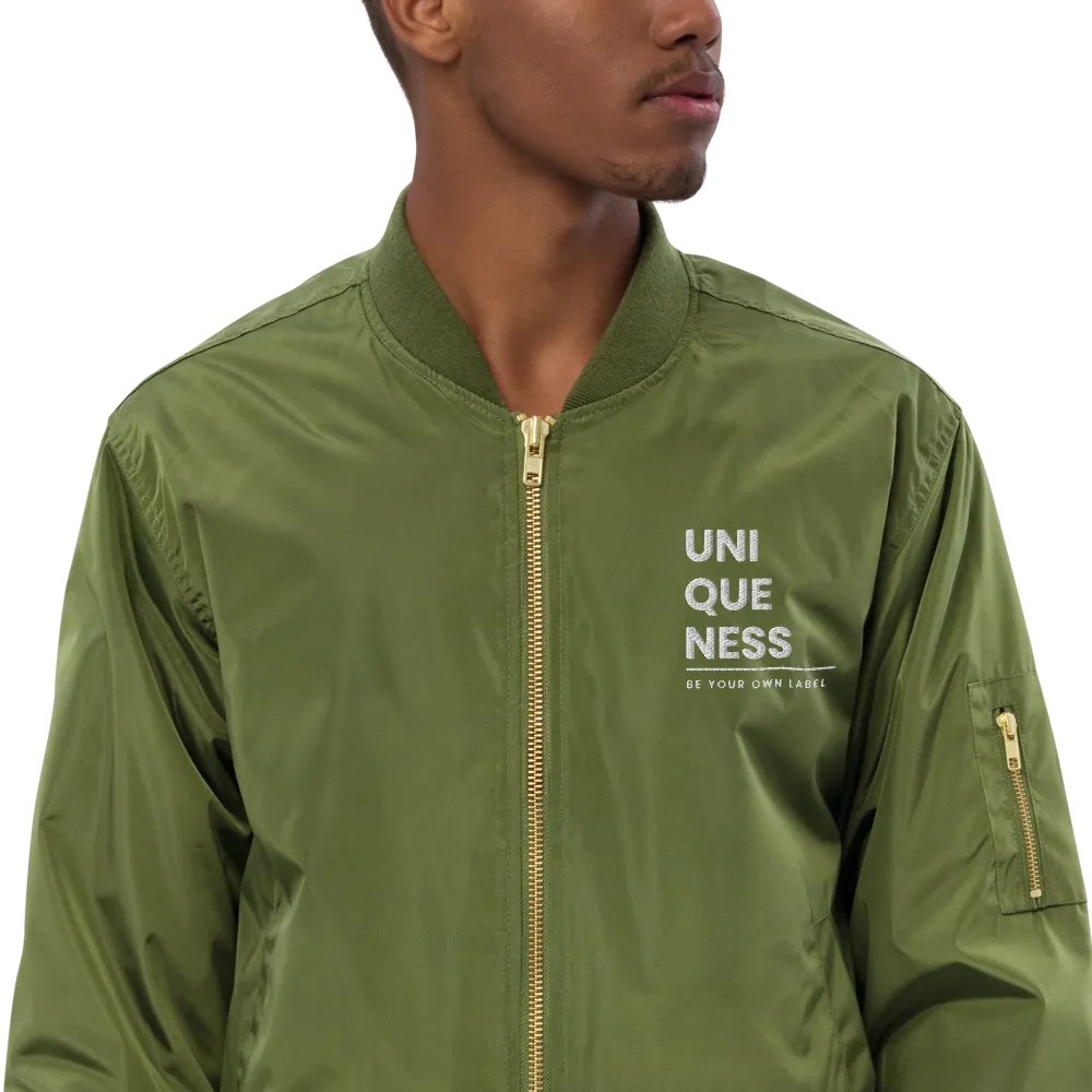 UNIQUENESS Premium Recycled Unisex Bomber Jacket product image (10)