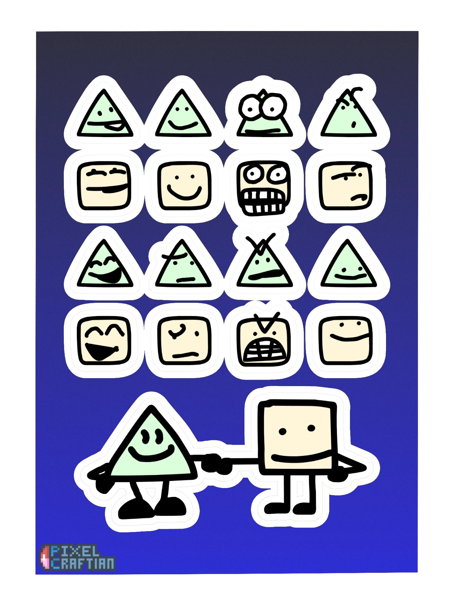 Jim & Jom Sticker Sheet product image (3)