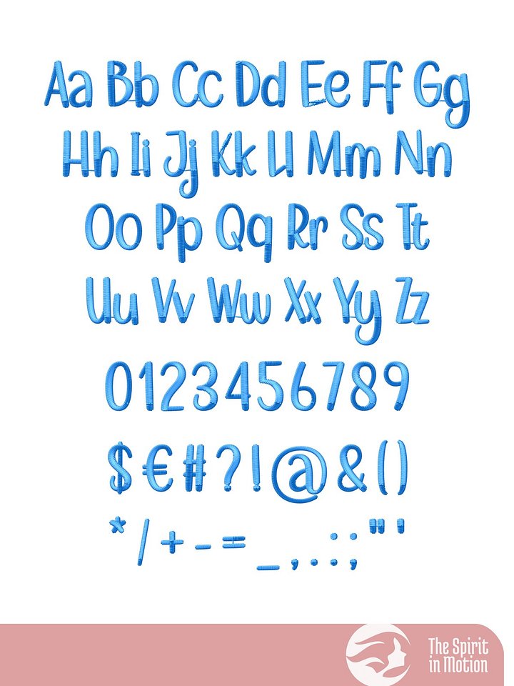 Anastasia Cute Embroidery Font product image (2)