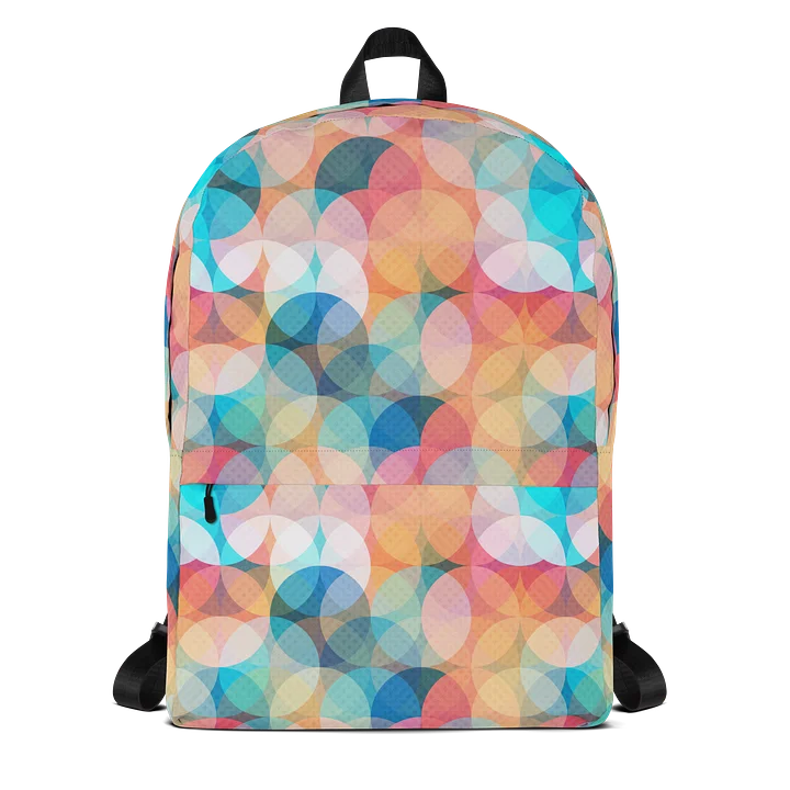 Pastel Symmetry Travel Backpack Modern Everyday Carry Bag product image (1)