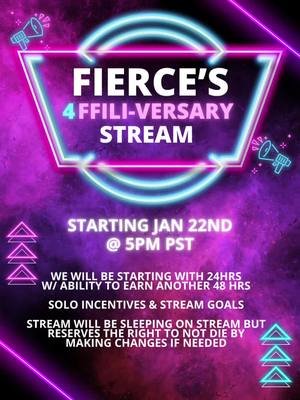 It's that time of year again!! 4ffili-versary on Twitch. It all starts Thursday evening time. See you while we celebrate. #affiliate #twitch #streamer #celebration #fyp 