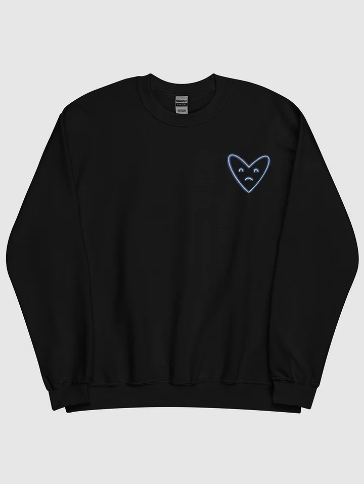 [Luna] Unisex Sweatshirt sad heart product image (1)