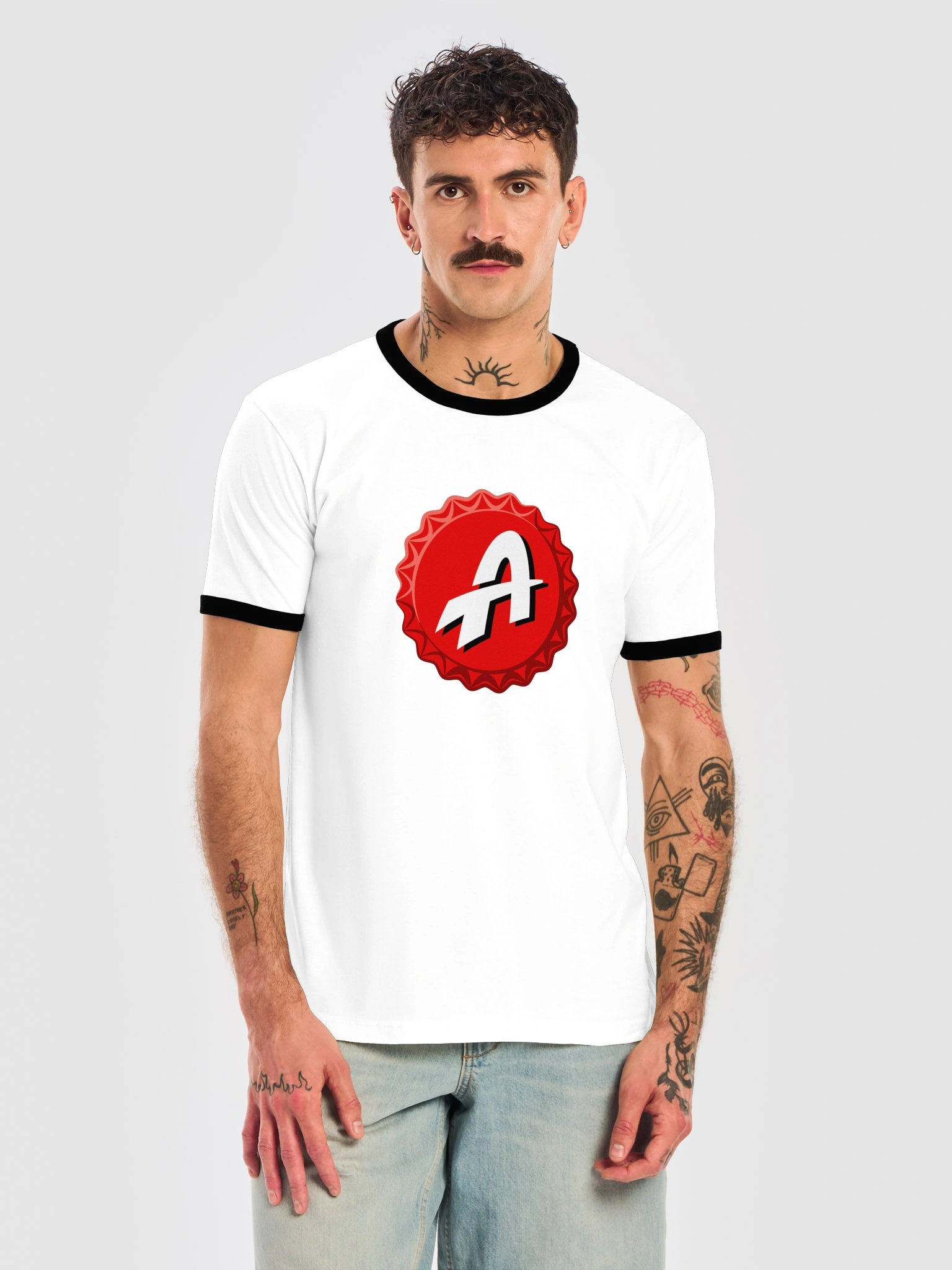 T.A. Bottle Cap (Ringer White/Red) product image (2)