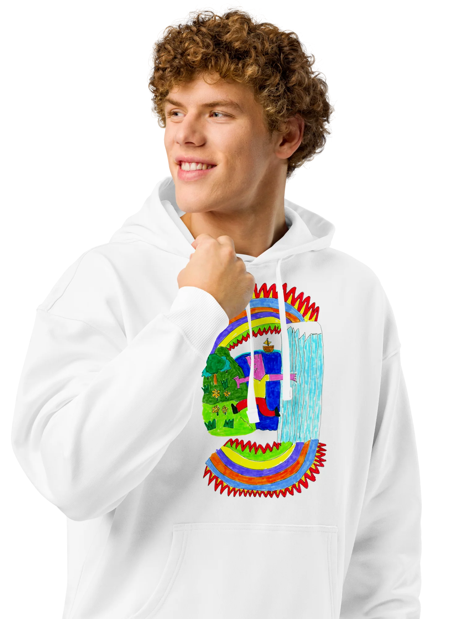 Abstract Lands Beyond Relaxed Hoodie product image (56)