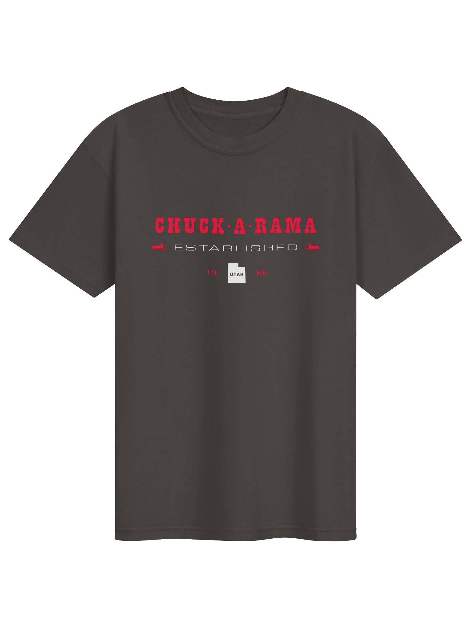 Utah Original Tee - Graphite & Red product image (1)