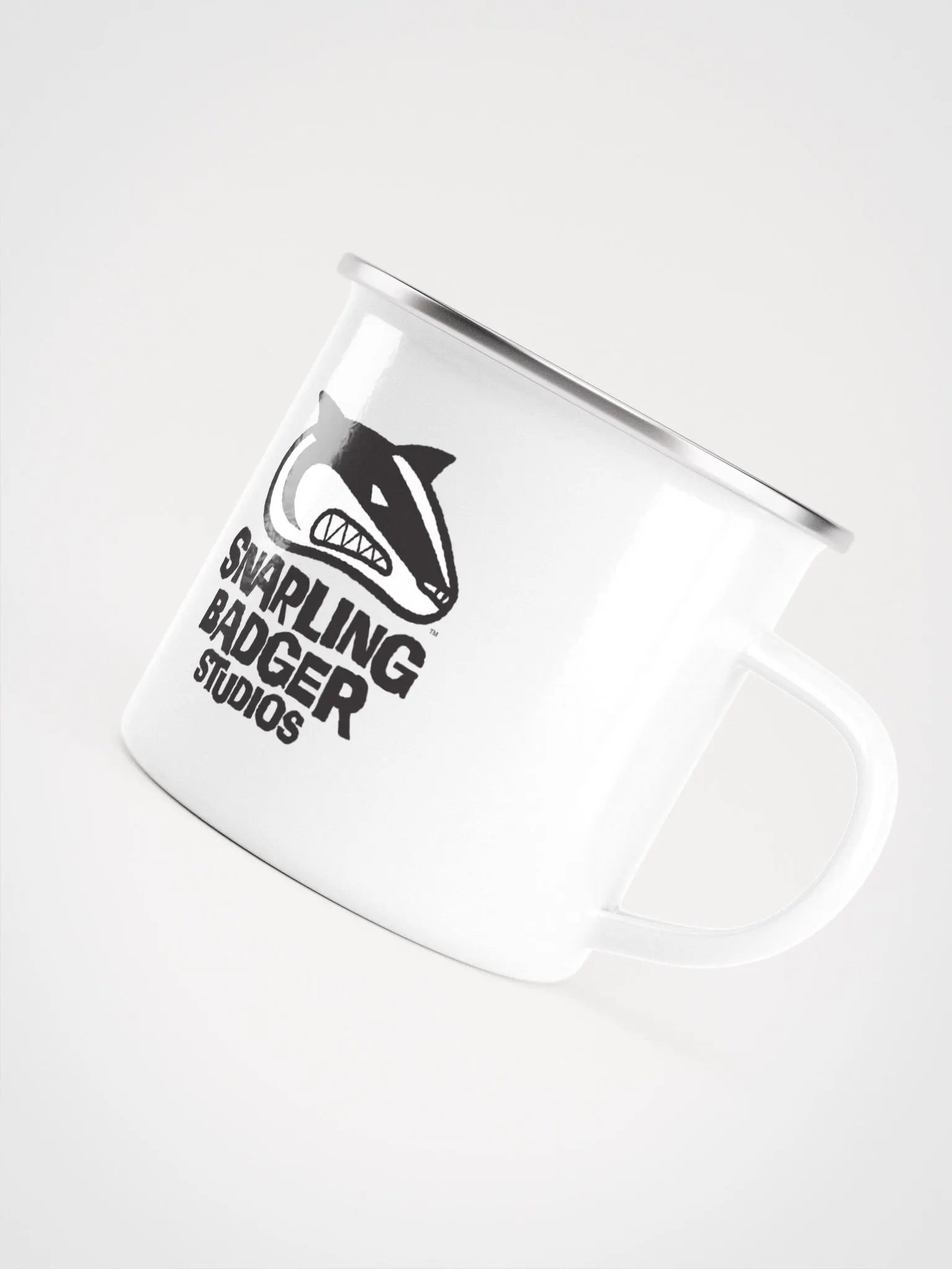 Snarling Badger Studios - logo metal mug product image (4)