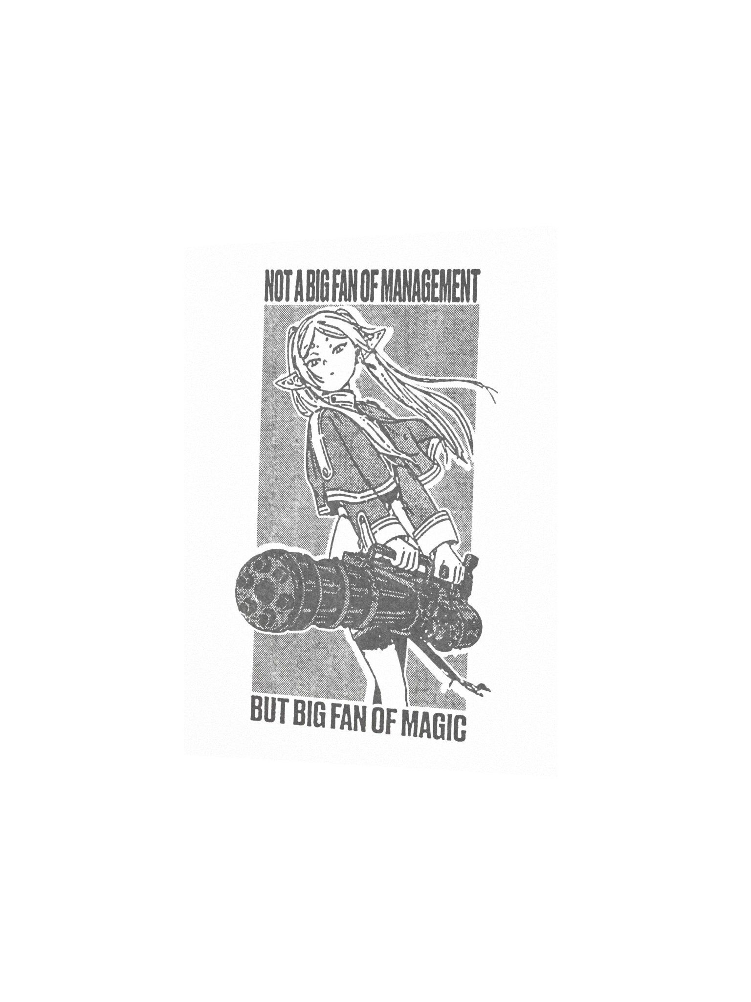 NOT A BIG FAN OF MANAGEMENT ! Art Print. product image (2)