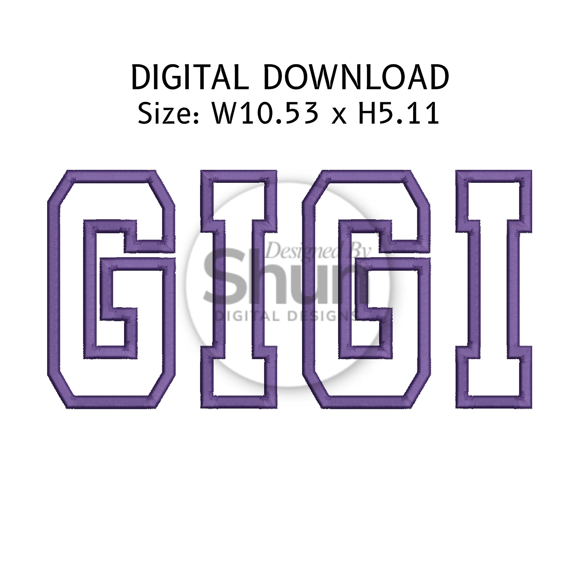 Gigi Applique Embroidery Design product image (1)
