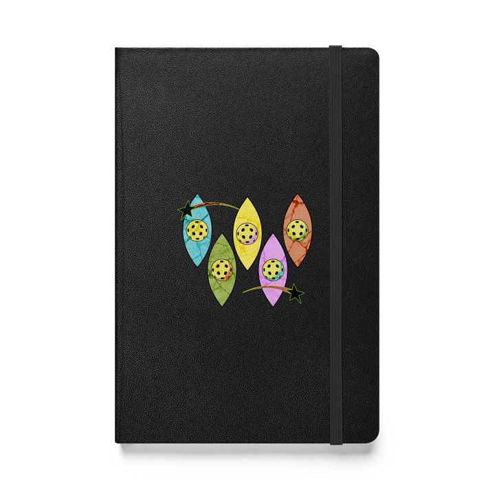 Mid Century Y2K Pickleball Starry Hardcover Notebook product image (1)