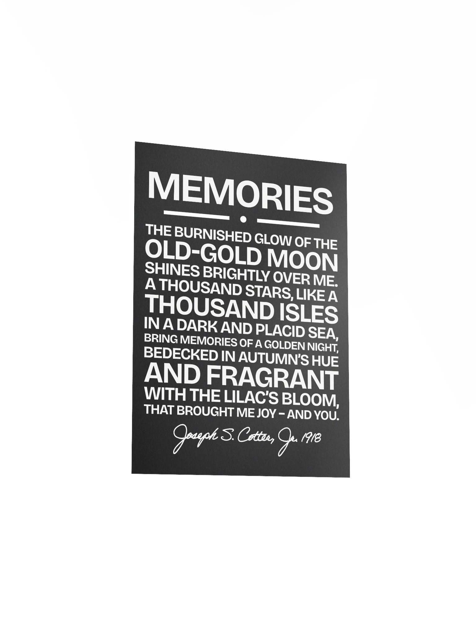 Memories Poster product image (3)