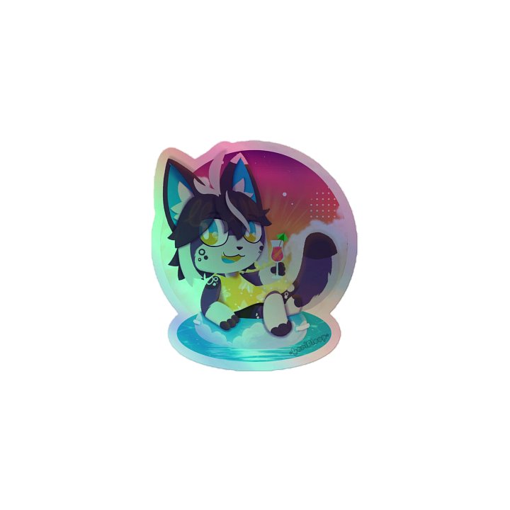 Holographic Summer sticker product image (1)