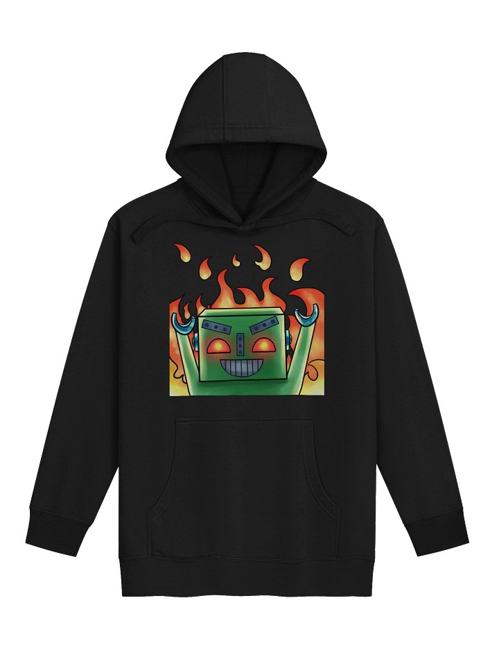 Fiery Robot Chaos Unisex Hoodie (MACH 2 Evil) product image (1)